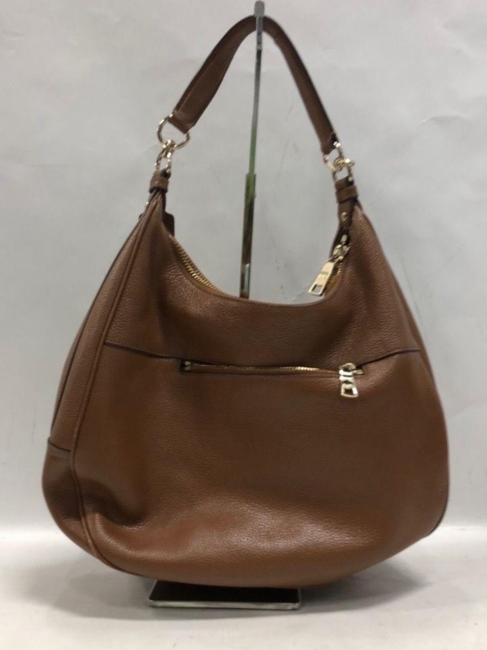 Coach Harley Saddle Brown Pebble Leather Hobo with Shoulder Strap - Picture 2 of 11